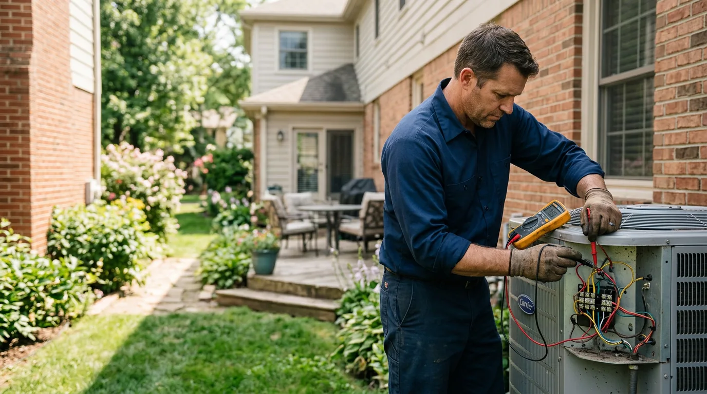 HVAC technician working near Richville, NY